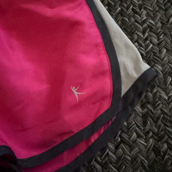 Danskin Pink and Gray Women's Athletic Shorts - Picture 2 of 3